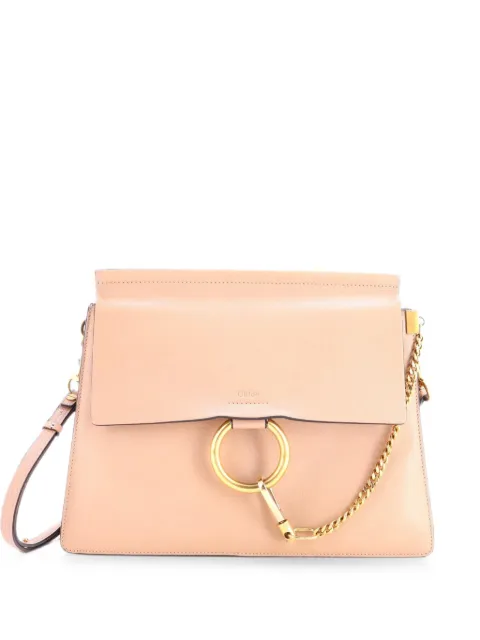 Chloé Pre-Owned Faye Leather Medium shoulder bag Neutrals 68F94R5Z4LX80BVI