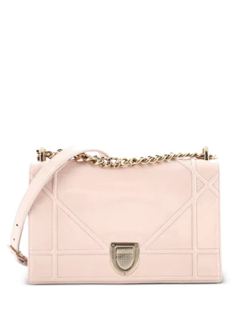 Christian Dior Pre-Owned Diorama Flap Bag Patent Medium shoulder bag Neutrals G5UCM41SERBXQ3XU