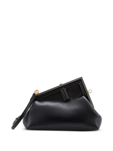 Fendi Pre-Owned First Bag Leather Small clutch bag Black FANENDGBHCGS5EKT