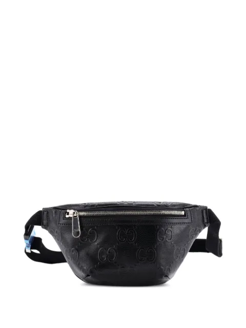 Gucci Pre-Owned GG Embossed Perforated Leather Small belt bag Black 40W7OJTHPAE964HA