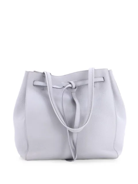 Celine Pre-Owned Phantom Tie Cabas Leather Medium tote bag Blue P079L2TI4PRRA55Y