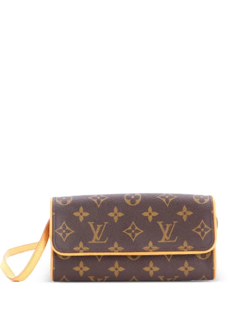 Louis Vuitton Pre-Owned Twin Handbag Monogram Canvas PM crossbody bag Brown DW6K7DZLATEWGRE5