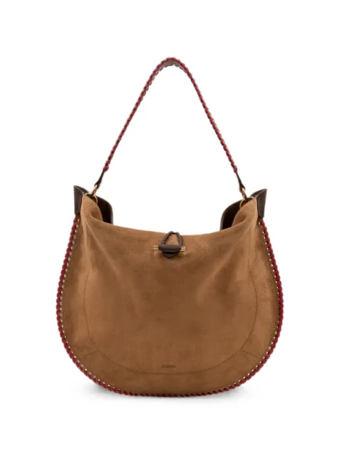 ISABEL MARANT Oskan whipstitch shoulder bag Brown 26APP0200FKD3C11M