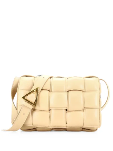 Bottega Veneta Pre-Owned Cassette Padded Maxi Intrecciato Leather crossbody bag Neutrals KZQB2J2MH0N76WRP
