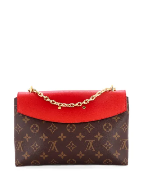 Louis Vuitton Pre-Owned Saint Placide Handbag Monogram Canvas and Leather shoulder bag Red S6Q4VXXSYSXI8XCR