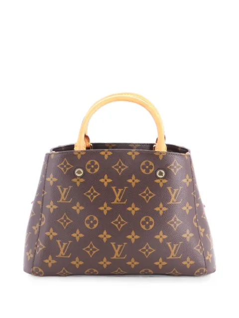 Louis Vuitton Pre-Owned Montaigne Handbag Monogram Canvas BB satchel Brown G8RP52QGBFQ0N61O