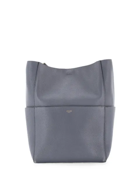 Celine Pre-Owned Sangle Seau Bag Calfskin Large shoulder bag Grey Q5N98ZZVCRB0I2GC