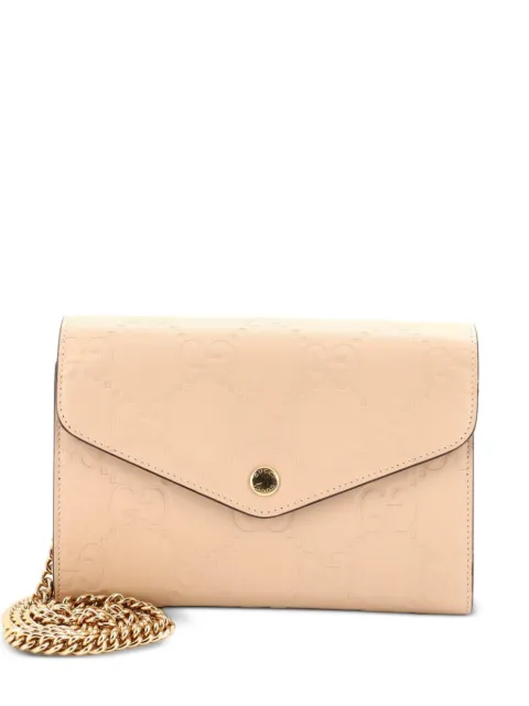 Gucci Pre-Owned Envelope Wallet on Chain Guccissima Leather shoulder bag Neutrals PHVV6FWN8RA0OE72