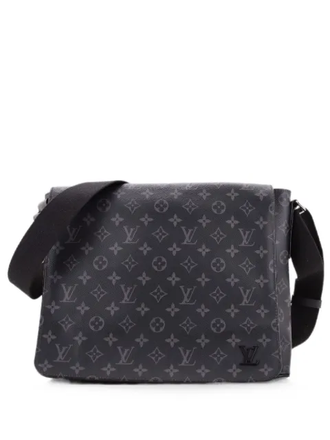Louis Vuitton Pre-Owned District Messenger Bag Monogram Eclipse Canvas MM crossbody bag Black COHZ72QGVFERTH6I