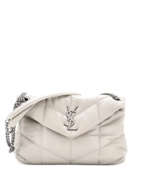 Saint Laurent Pre-Owned Loulou Puffer Shoulder Bag Quilted Leather Small crossbody bag Neutrals C07OCLSDAYRFU6YN