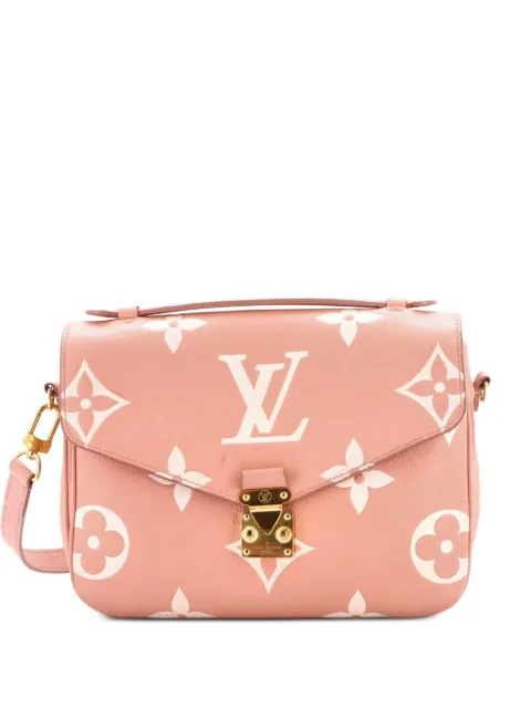 Louis Vuitton Pre-Owned Pochette Metis Bicolor Monogram Empreinte Giant crossbody bag Pink 1LHBPWDRQUJAAE04