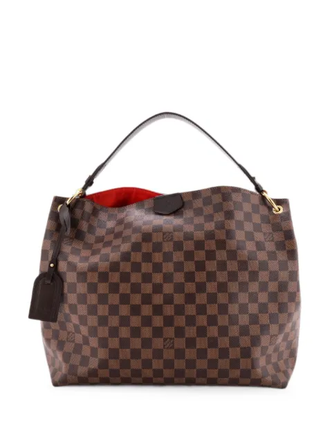 Louis Vuitton Pre-Owned Graceful Handbag Damier MM hobo bag Brown 0G5MANZYPAP6IT0F