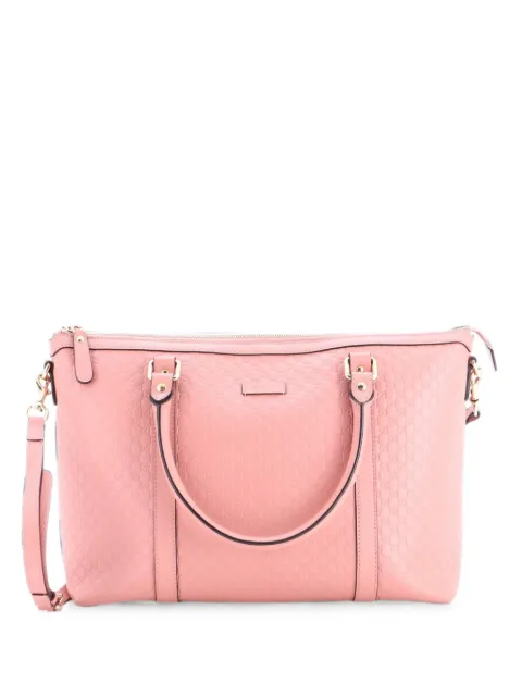 Gucci Pre-Owned Britt Convertible Dome Microguccissima Leather Medium satchel Pink CXKP4A3F4AZCHQCP