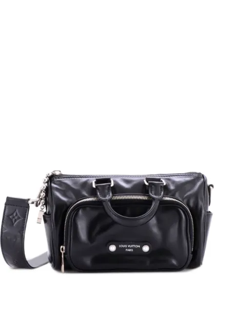 Louis Vuitton Pre-Owned Keepall Cargo Bandouliere Bag Calfskin with Monogram Leather 25 travel bag Black C6SS7RH28DGS1G7A