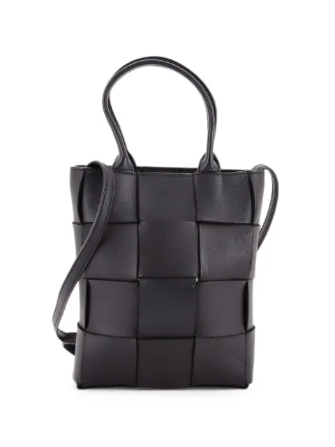 Bottega Veneta Pre-Owned Cassette Convertible Maxi Intrecciato Leather Mini tote bag Black 0DEJRSK2IB0OG5KF
