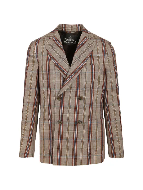 Vivienne Westwood double-breasted blazer Brown 2301001AW01JHD207