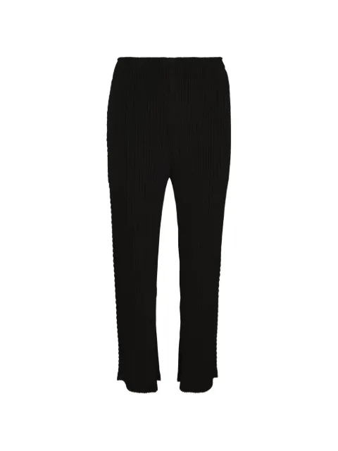 Issey Miyake plissé-effect trousers Black IM66FF618