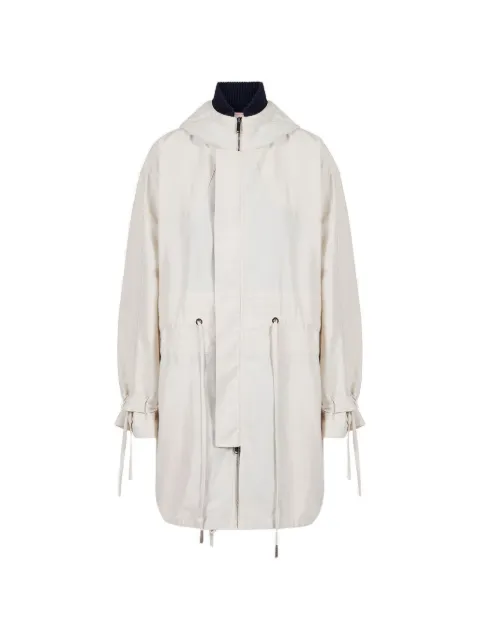 Iceberg hooded drawstring coat White O0115339