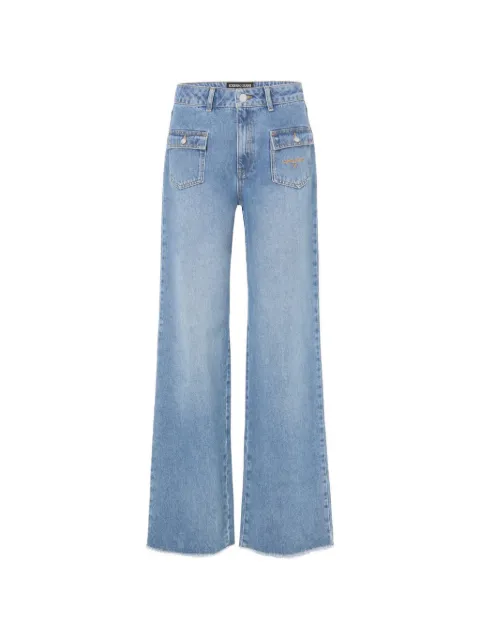 Iceberg patch-pocket frayed jeans Blue 2L03P611