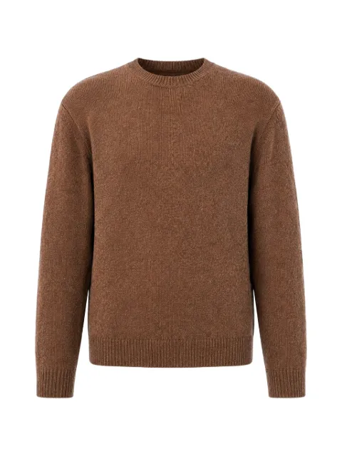 Roberto Collina crew-neck knitted sweater Brown 263MYB40001