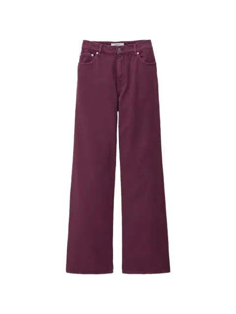 Ba&Sh logo-engraved rivet jeans Purple 1E26BONE