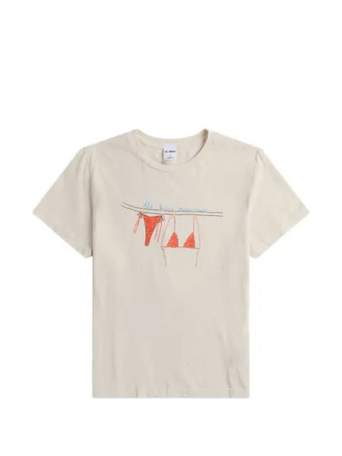 RE/DONE graphic-print T-shirt Neutrals 02402WCGT413