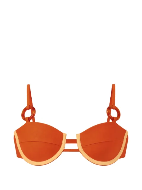 Baobab Roa ring-detail bikini top Orange 6660874