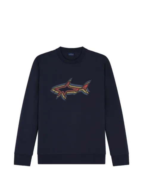 Paul & Shark logo-print sweater Blue 14311850050