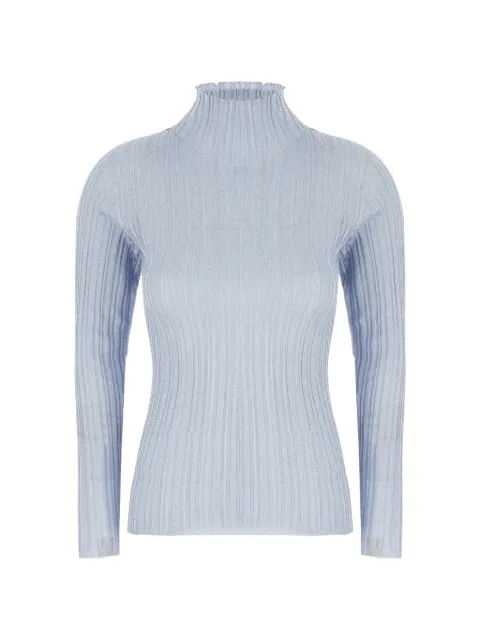 Fabiana Filippi ribbed-knit high-neck sweater Blue MAD216F085M256