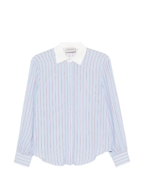 ERMANNO FIRENZE vertical-stripe long-sleeve shirt Blue D49EK011EB6