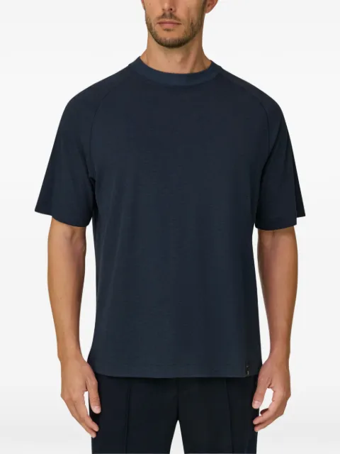Boggi Milano T-Shirt in piqué cotton blend mélange B Tech Blue BO26A074704