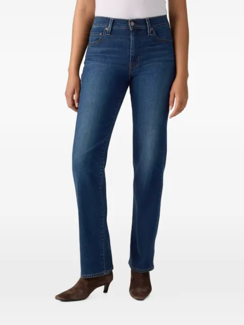 Levi's 723 logo-patch straight-leg jeans Blue 008SY0002