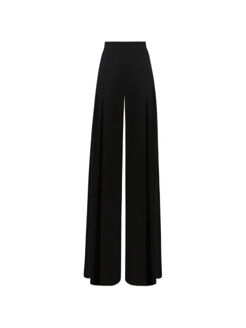 Gemy Maalouf crepe side-slit palazzo pants Black LPPF247309P