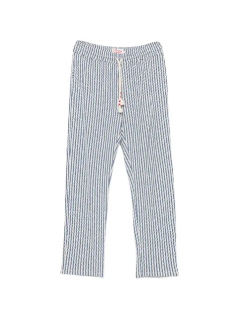 MC2 Saint Barth Calais Crochet drawstring trousers Blue CAA0006