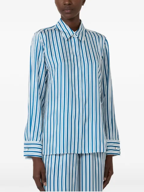 Max Mara striped silk shirt Blue 2621116111000