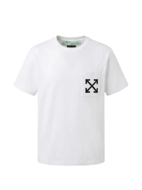 Off-White Arrows-print patch pocket T-shirt White 44OWOS26T062100
