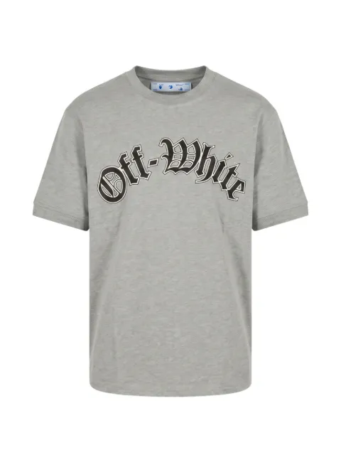 Off-White logo-print cotton T-shirt Grey 44OWOS26T072030