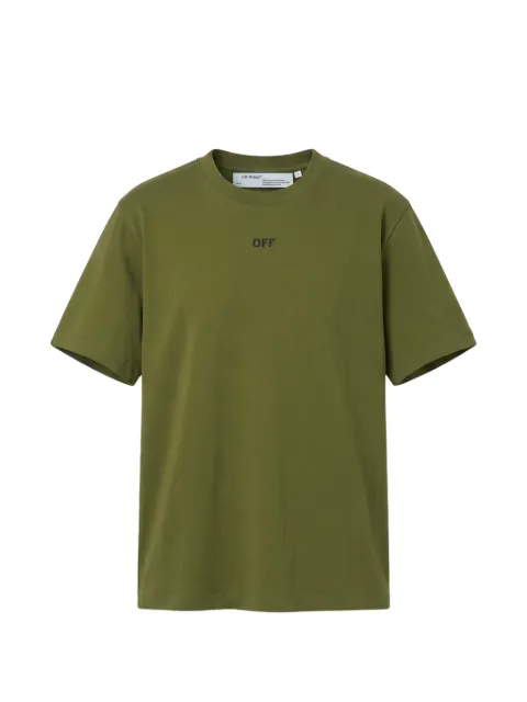 Off-White Arrows-patch logo-print T-shirt Green 44OWOS26T075313