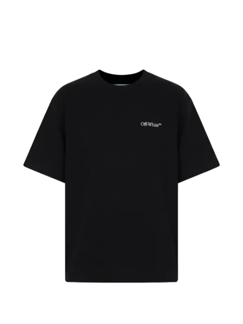 Off-White logo-embroidered T-shirt Black 44OWOS26T077001