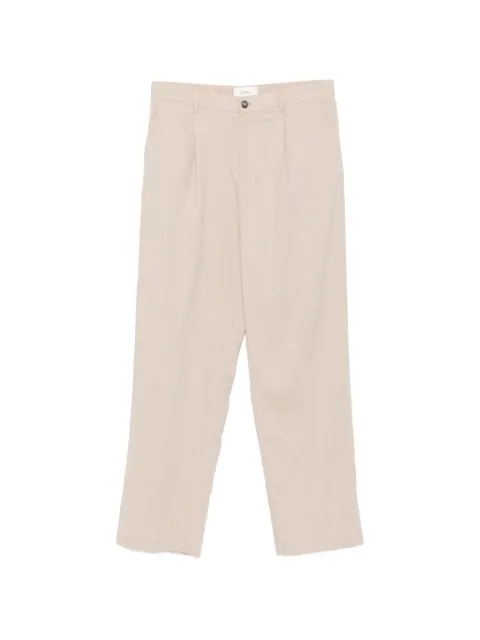 Les Deux pleated straight-leg trousers Neutrals 1001341