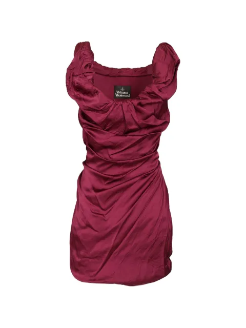 Vivienne Westwood twisted Ginnie dress Red 110103DMW01IL