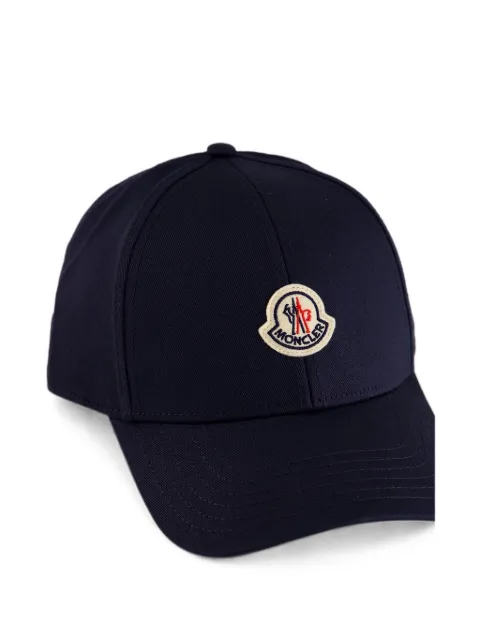 Moncler logo-patch cap Blue L20913B0003704863
