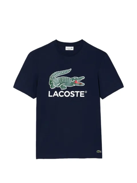 Lacoste logo-print T-shirt Blue TH128500166