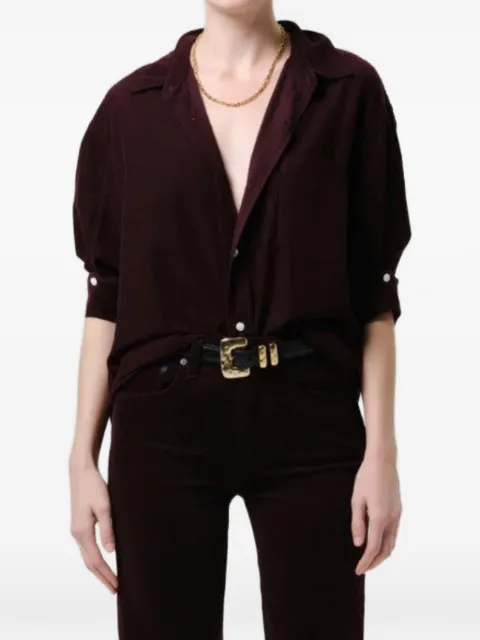 Citizens of Humanity corduroy chest-pocket shirt Purple 91031548