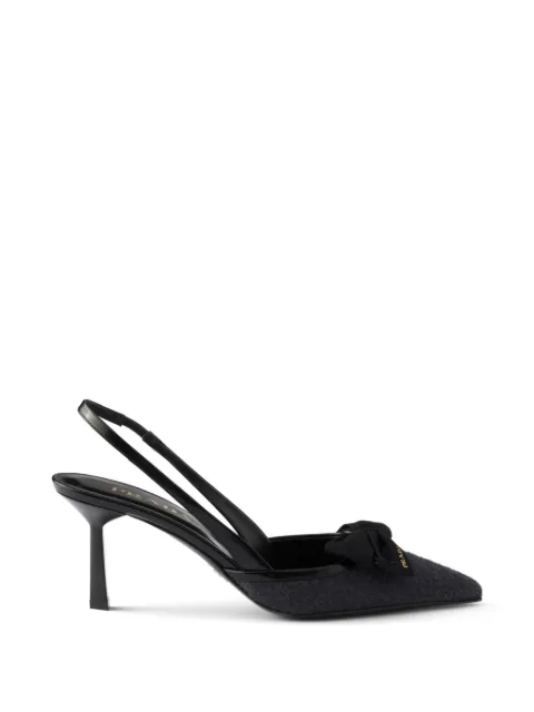 Prada fabric slingback pumps Grey 1I692OF075219