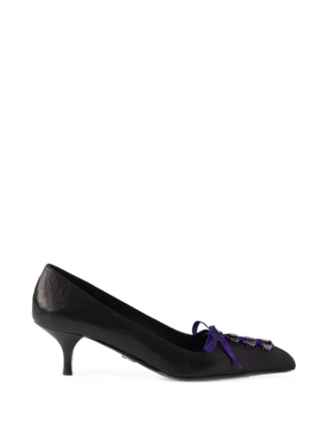 Prada antiqued leather pumps Black 1I612OFA055V69