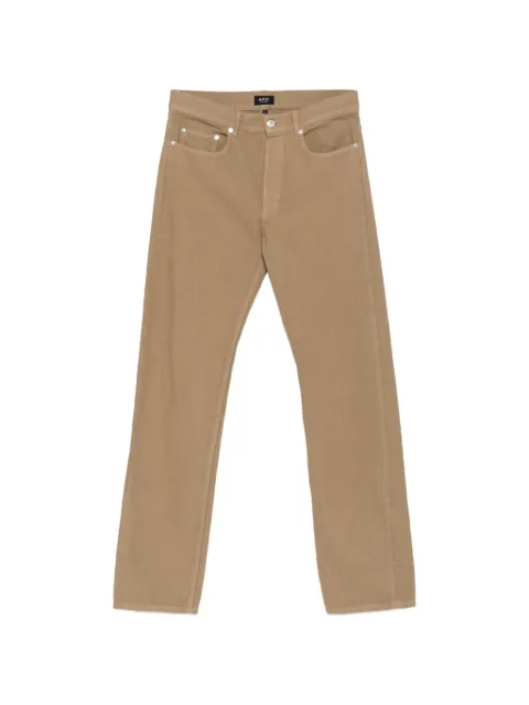 A.P.C. five-pocket straight-leg jeans Neutrals COHPQH09010