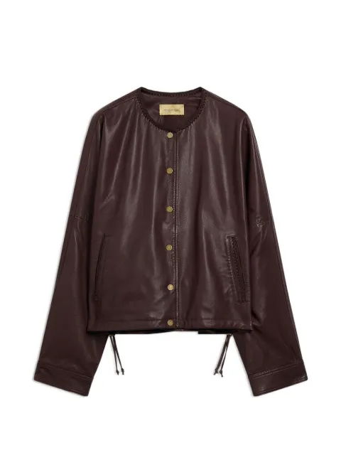 MOMONÌ Kaldor leather jacket Brown 266MMOCO00426646MO