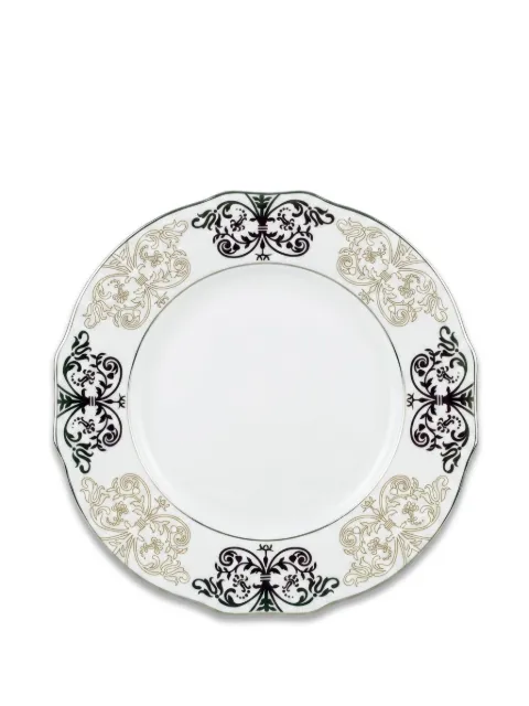 GINORI 1735 x Oscar de la Renta scalloped-edge plate White PRO13