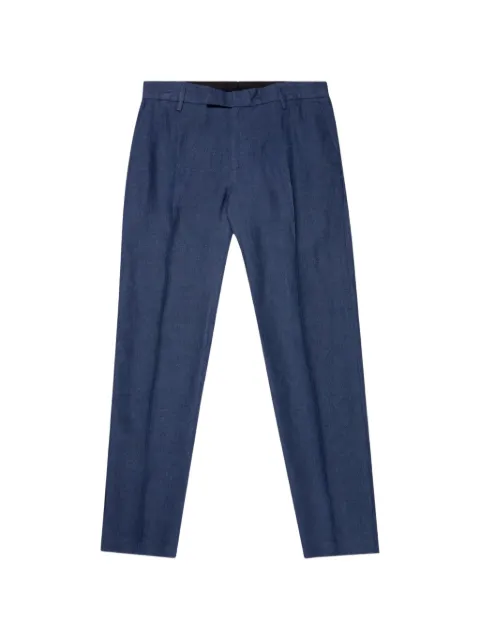 Sunspel pressed-crease tailored trousers Blue MTRS3130